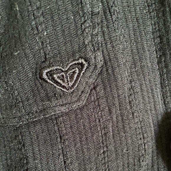 ROXY Gauze Soft Black Beach Pants Drawstring Sz Medium - Picture 8 of 13